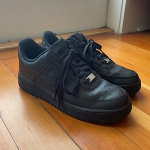 Black Nike Air Force 1s